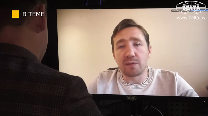 Dmitri Vasiléts. Captura de pantalla de vídeo de BelTA
