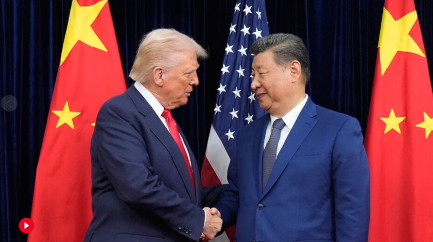 Donald Trump y Xi Jinping. Foto de AP