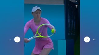 Captura de pantalla del video de WTA