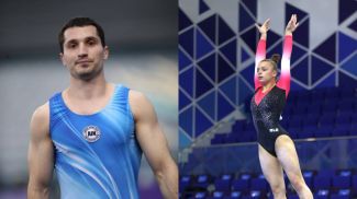 Egor Sharamkov y Uliana Kuzmenkova. Foto de la Asociación Belarusa de Gimnasia