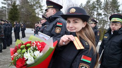 En Moguiliov se
celebró un mitin solemne dedicado al Día de la Milicia 