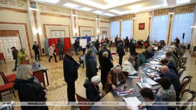 Los colegios electorales
para las elecciones presidenciales rusas en Belarús 