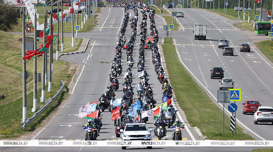 La carrera de motos en Vítebsk 