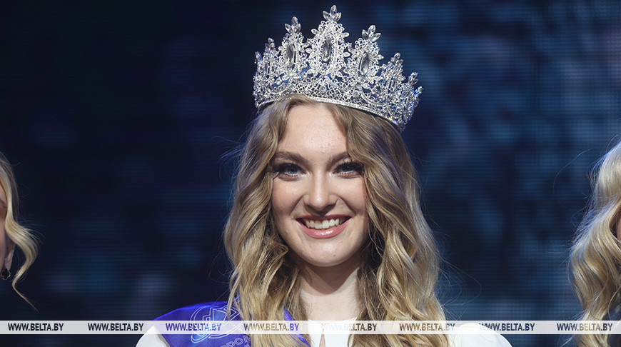 Yulia Sinkévich de la Universidad Estatal de Grodno Ya. Kupala, Reina de los Estudiantes de Belarús 2024 