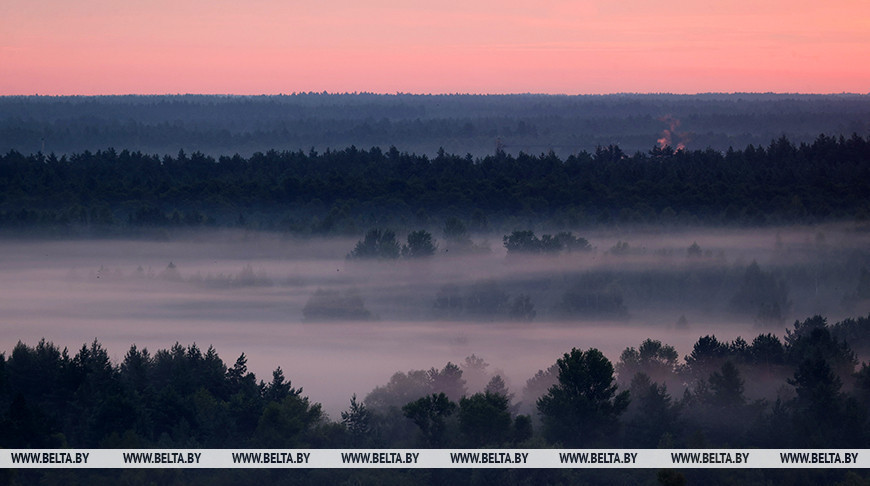 Amanecer en el río Prípiat 