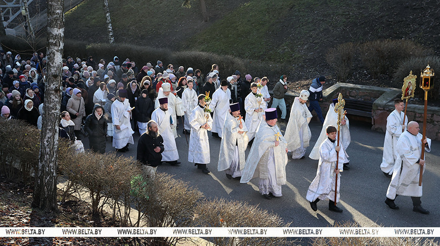 La fiesta de Epifanía en Gómel 
