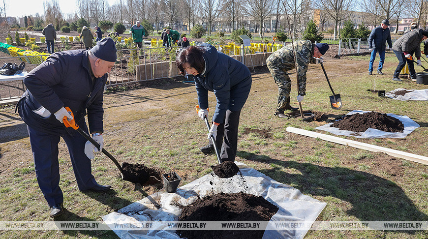 El subótnik republicano
en Belarús 