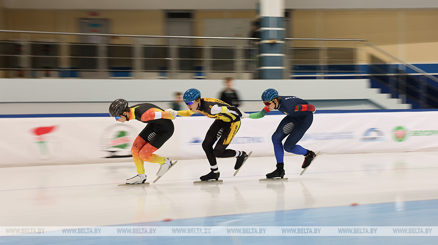 El Campeonato de Patinaje de Velocidad de Belarús en Minsk-Arena