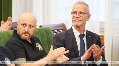 La despedida de los participantes de la 18ª Expedición Antártica Belarusa tuvo lugar en la Academia Nacional de Ciencias 