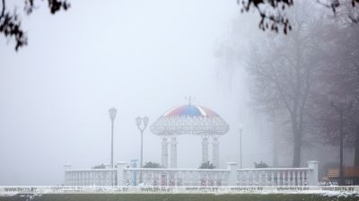 Una densa niebla en Grodno