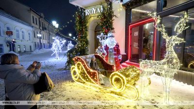 El ambiente festivo en Vítebsk