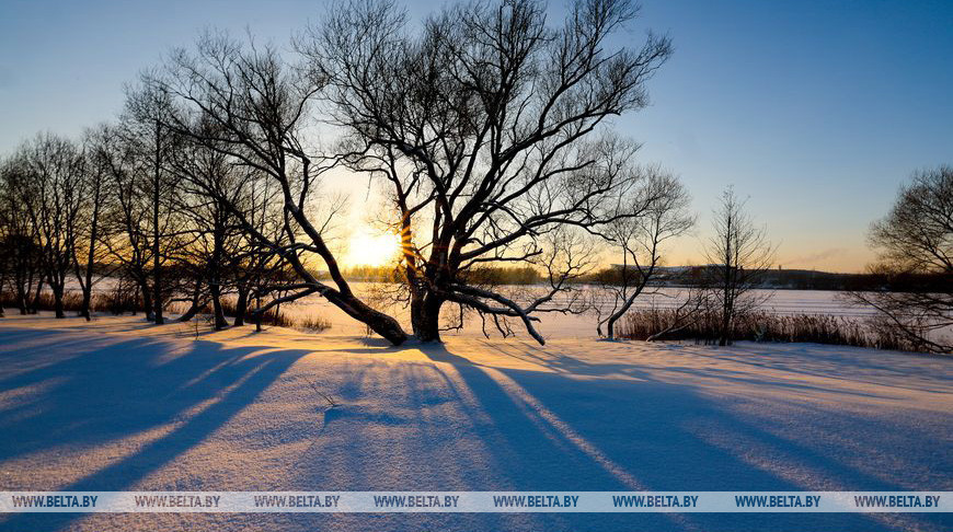 Invierno en el embalse Drozdy  