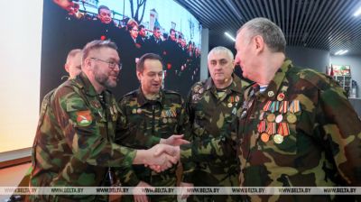 Una reunión interregional de los soldados internacionalistas en la región de Moguiliov 