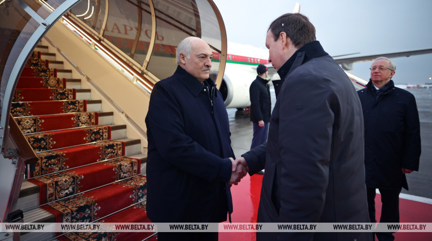 Lukashenko arribó a Rusia en visita de trabajo 