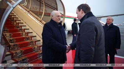 Lukashenko arribó a Rusia en visita de trabajo 