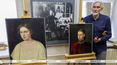 Yuri Kéguelev de Vítebsk restauró dos retratos femeninos de Yehuda Pen 