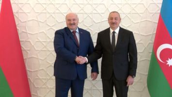 
La reunión de Lukashenko y Alíyev en el Palacio de Zagulba