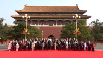 Lukashenko asistió al desfile militar en Pekín