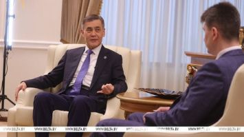 
 Una entrevista de
Nurlan Yermekbayev
a BelTA 