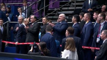 
 Lukashenko en la
apertura de los Juegos del Futuro en Kazán  